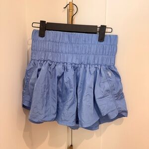 FP Movement by Free People Light Blue Smocked Waist Active Skort